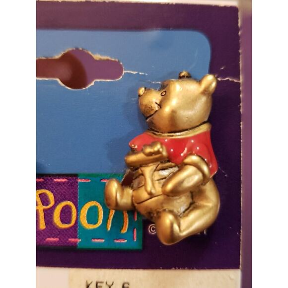 Vintage Disney Winnie the Pooh Clip On Earrings, RJ Design, Original Card - Picture 6 of 9